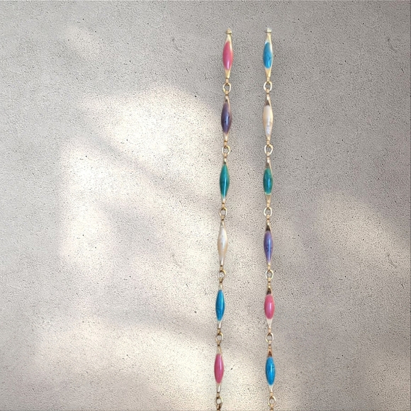 Vintage Colorful Beaded Necklace - Picture 2 of 6